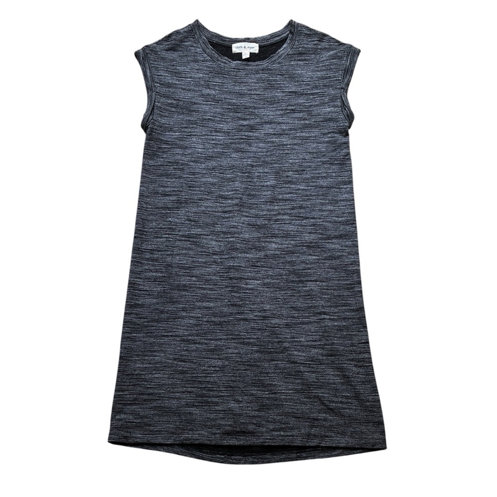 Cloth & Stone Anthropologie Black / Grey Heathered Sleeveless Dress Size Small